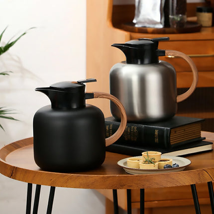 1.9L Stainless Steel Insulated Coffee Carafe Leak-Proof with Handle Home Use