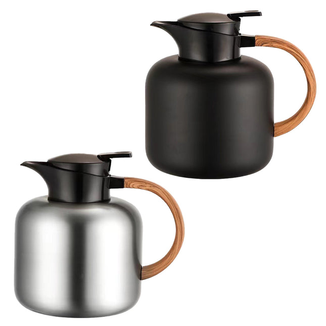 1.9L Stainless Steel Insulated Coffee Carafe Leak-Proof with Handle Home Use