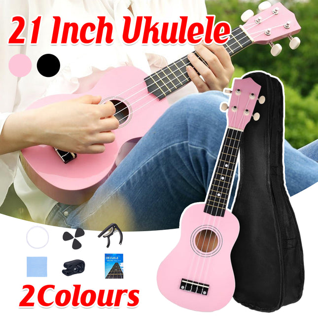21 Inch Ukulele Beginner 4 String Small Guitar Easy To Learn Clear Sound Use