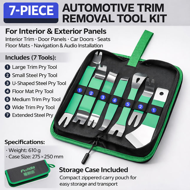 7PCS Auto Trim Removal Tool Kit Interior Door Panel Clip Removal Set Durable
