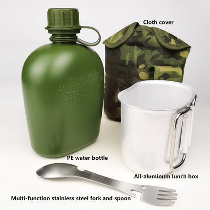 4pcs Camouflage Tactical Water Bottle Outdoor Camping Multi-functional Outdoor