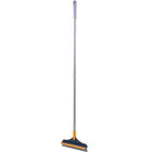 2 in 1 Floor Scrubber with Squeegee and Long Handle for Bathroom or Tile Use