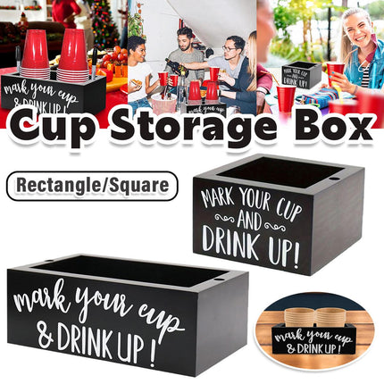 Disposable Paper Cup Storage Box Organizer Rack for Kitchen Cup Holder Storage