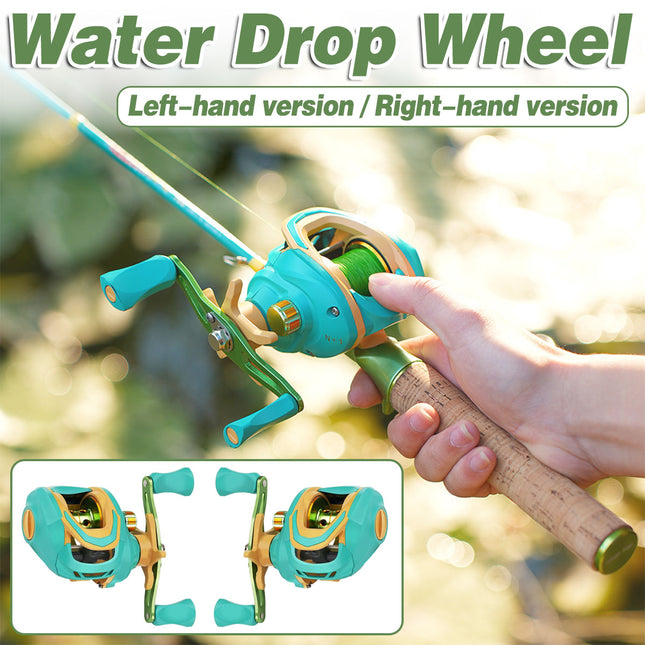 Fishing Reel Lightweight Durable Baitcasting Roll Freshwater Saltwater Angling