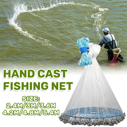 Frisbee Hand Casting Fishing Net Easy Throw Bait Net Swinging Tackle Gear