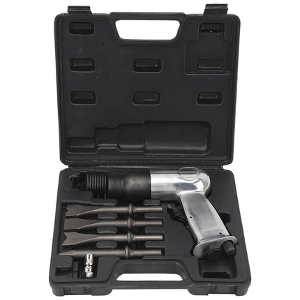 150mm Pneumatic Air Hammer Kit with 4 Chisels Heavy Duty Tool for Workshop Use