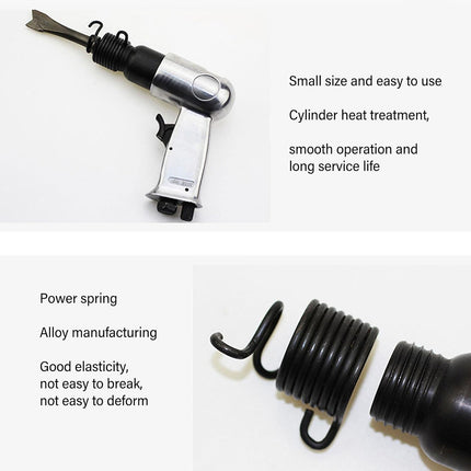 150mm Pneumatic Air Hammer Kit with 4 Chisels Heavy Duty Tool for Workshop Use