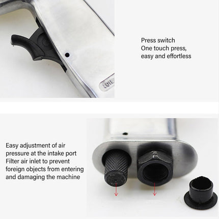 150mm Pneumatic Air Hammer Kit with 4 Chisels Heavy Duty Tool for Workshop Use