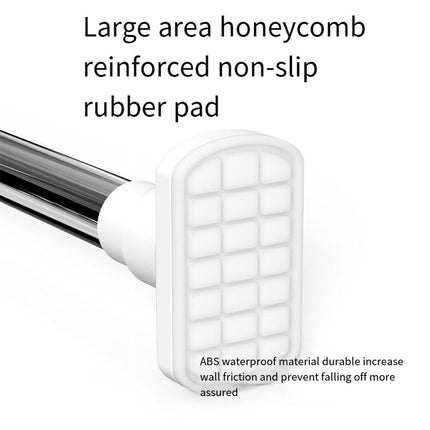 Adjustable Shower Curtain Tension Rod Extendable Closet Pole Rack for Bathroom