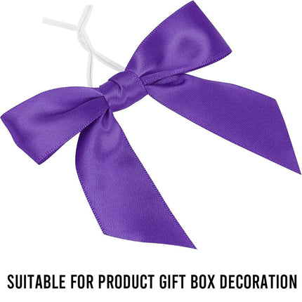 50pcs Bow Gift Packaging Sealing Tie Drawstring Baking Wrap Bag Decorative Ties