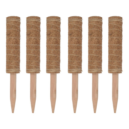6pcs Plant Support Coir Moss Totem Pole Creeper Climbing Extension Stick Goody