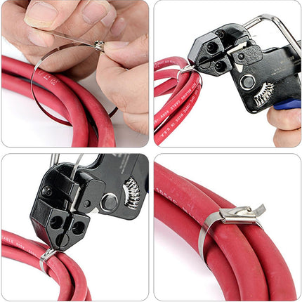 Manual Self Locking Strap Tensioner Clip Tool Set For Cargo Tie Down Bundling