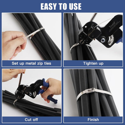 Manual Self Locking Strap Tensioner Clip Tool Set For Cargo Tie Down Bundling