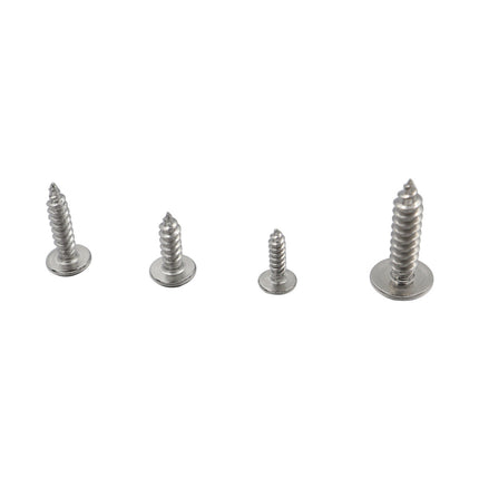200PCS U-Shaped Nuts and Self-Tapping Screws Kit 4 Sizes Car Fastener Durable