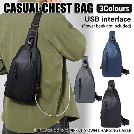Large Capacity Chest Crossbody Bag Waterproof Durable for Travel Daily Use