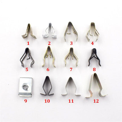 240PCS Car Dashboard and Door Panel Fastener Set Auto Trim Clips U-Shaped