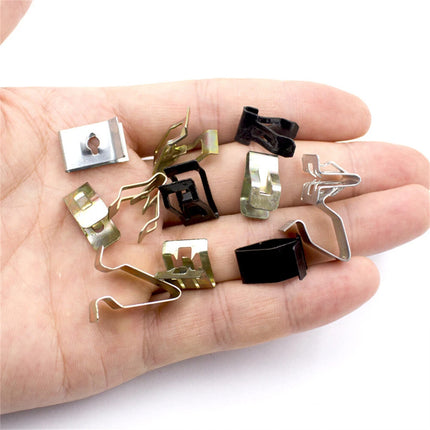 240PCS Car Dashboard and Door Panel Fastener Set Auto Trim Clips U-Shaped