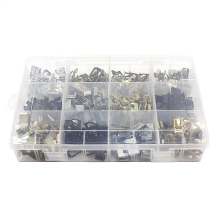 240PCS Car Dashboard and Door Panel Fastener Set Auto Trim Clips U-Shaped