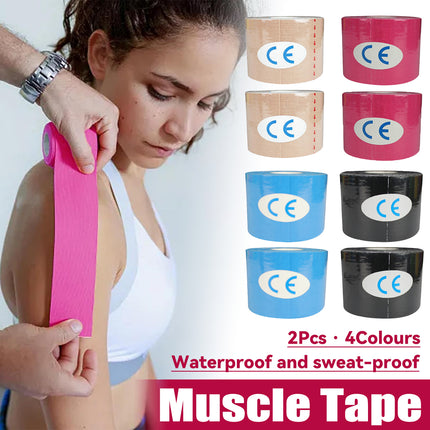 Elastic Sports Muscle Tape Waterproof Kinesiology Support Roll for Training Gym