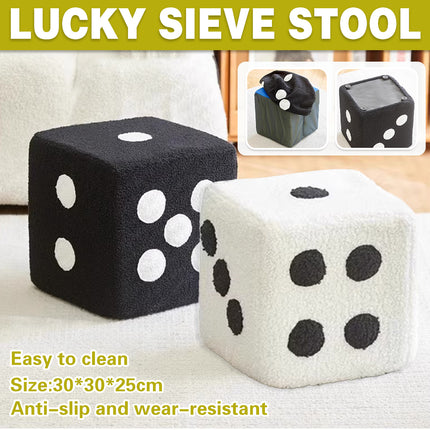 Lucky Sieve Shoe Changing Stool Sturdy Wood Material for Home Garden Kitchen