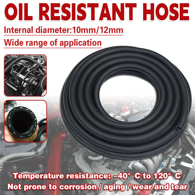 2m Fuel Rubber Hose Low Pressure Gasoline Tubing Automotive Engine Line Pipe