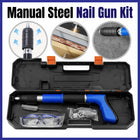 Manual Steel Nail Gun Kit with Five Level Force Adjustment for Construction Use