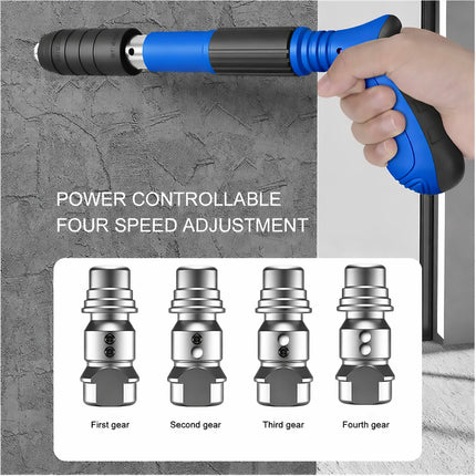 Manual Steel Nail Gun Kit with Five Level Force Adjustment for Construction Use
