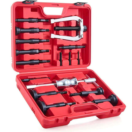 16PCS Inner Bearing Puller Set Slide Hammer Internal Blind Hole Remover Kit