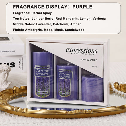 Classic Simple Cylindrical Scented Candles for Home Use Aromatherapy Decoration