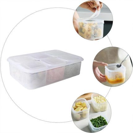 Crisper Refrigerator Storage Box Plastic Sealed Food Compartment Organizer Set