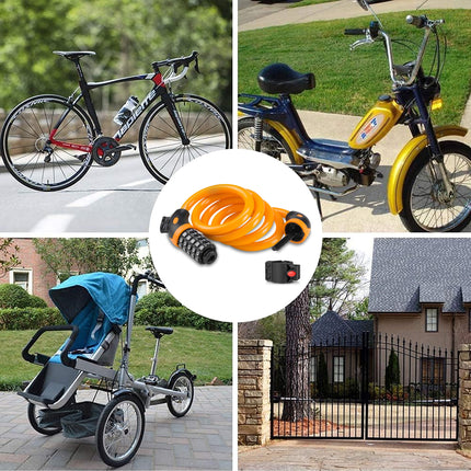 Bike Bicycle Cycling Lock 5 Digit Combination Security Cable Lock Anti Theft