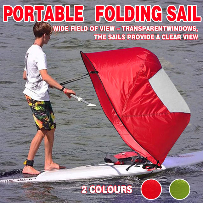 Portable Boat Sail Kayak Sail Folding Nautical Sailing Accessory Water Sports