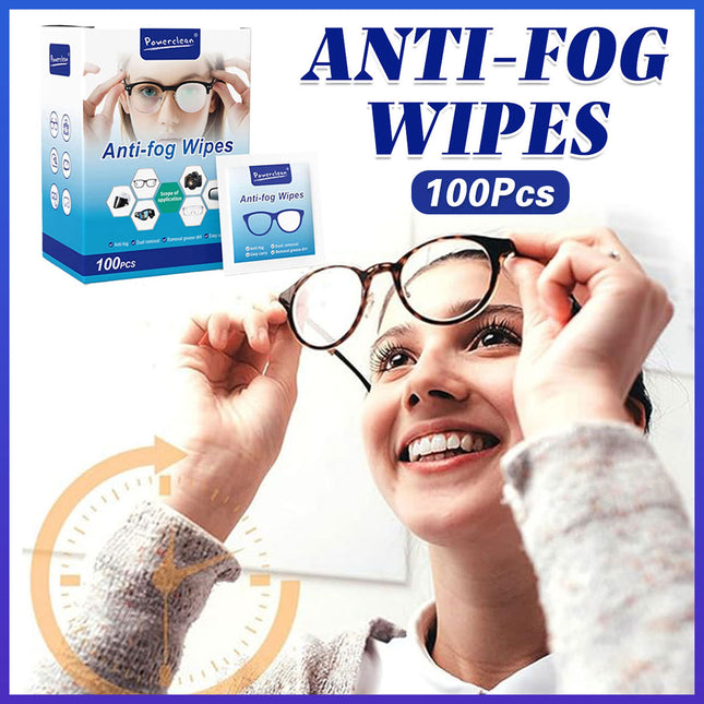Anti Fog Wet Wipes 100PCS Lens Cleaning Paper for Glasses Screen Phone Camera