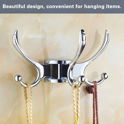 Wall Mounted Coat Hook Rotating Design Foldable Hook Space Saving For Home
