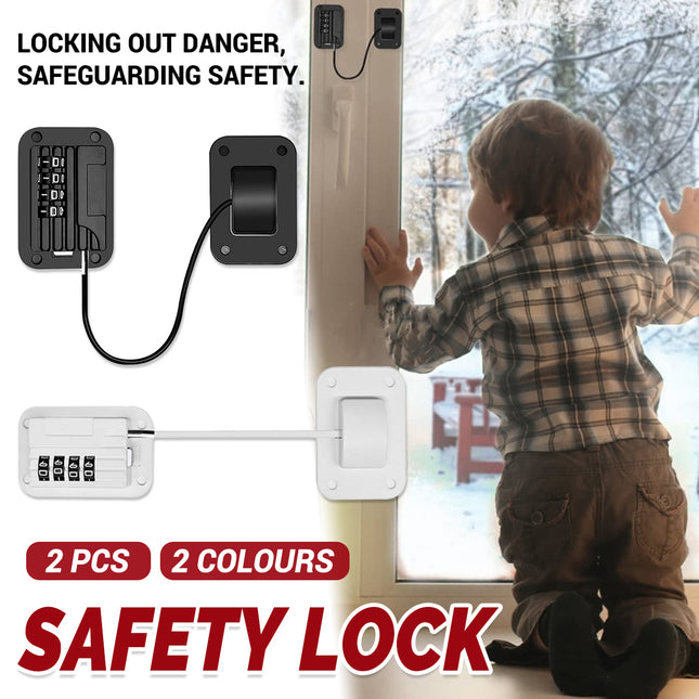 2 PCS Refrigerator Lock Fridge Cabinet Child Safety Childproof Window Door Locks