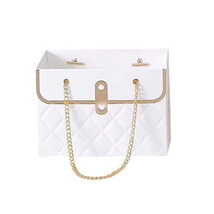 Quilted Handbag Gift Bags Chain Handle 3 Pack