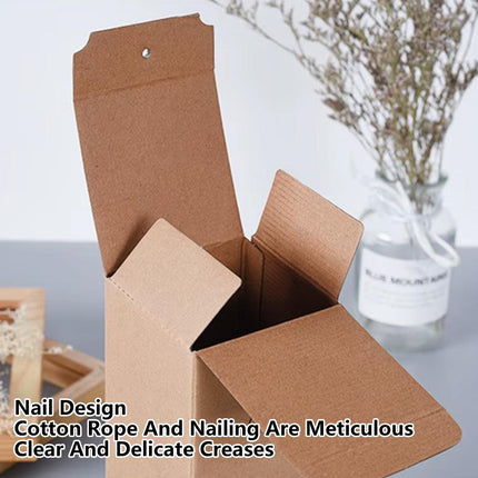 10PCS Kraft Paper Box Corrugated Packaging Box Gift Storage Transport Carton