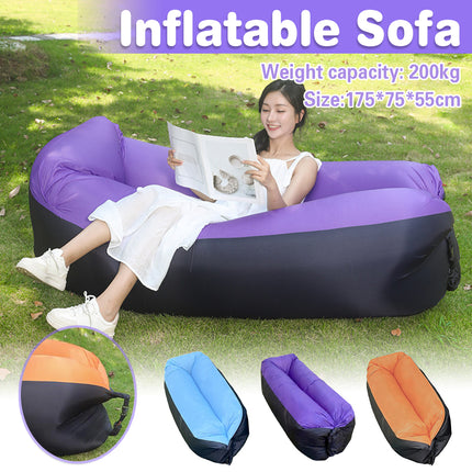 Inflatable Sofa Outdoor Portable Air Lounge Camping Foldable Couch Lightweight