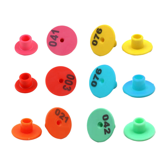 100pcs Numbered Livestock Ear Tags Animal Identification Tags Durable