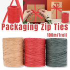 3 Rolls Raffia Paper Rope Gift Wrapping String Decorative Tie for Crafts Packing