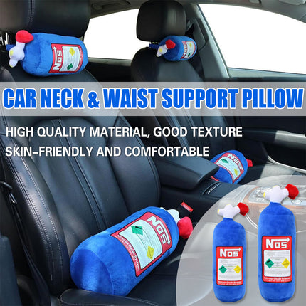 Car Neck Pillow Headrest Cushion Lumbar Support Throw Pillow For Seat Driving