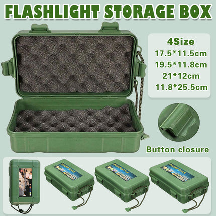 Waterproof Shockproof Airtight Outdoor Survival Storage Case Container Carry Box