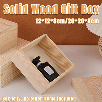 10pcs Wooden Gift Box for Jewelry Packaging Crafts Wedding Birthday Gift Storage
