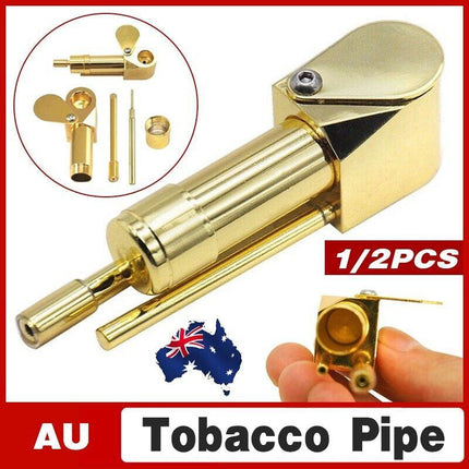 Brass Tobacco Smoking Pipe Brass Chamber Bowl Hand Proto Pipes Hot