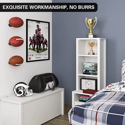 Wall Mounted Football Display Rack Metal Sports Holder for Rugby Soccer Ball Use