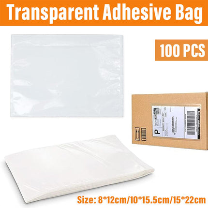 Plastic Bags 100PCS Transparent Zip Lock Clear Resealable Storage Packaging