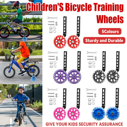 Kids Bicycle Training Wheels Set High-Quality Safety Balance Adjustable Height