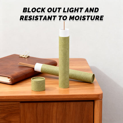 10PCS Incense Paper Tubes 200g Capacity 2 Colours Durable Thickness Material