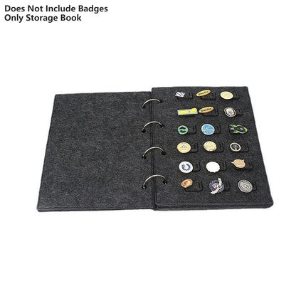 Felt Storage Book Loose-Leaf Folder For Jewelry Pin Brooch Commemorative Use