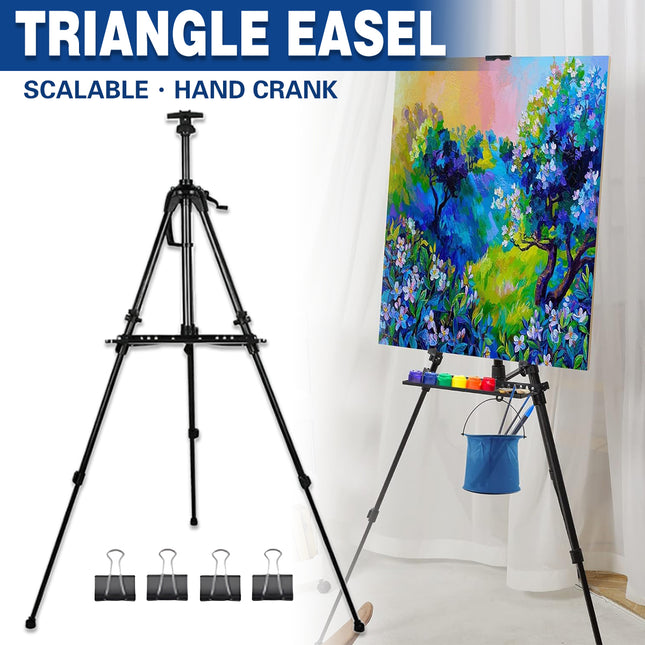 Art Painting Display Artist Easel Stand Portable Metal Adjustable Easels Triangle